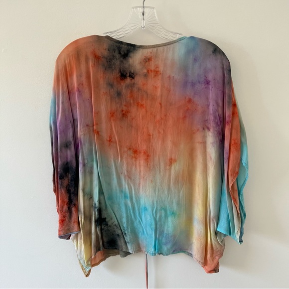 Indah Tie-dye Lace-up Top - Picture 3 of 5